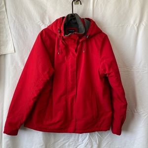 Land’s End red jacket